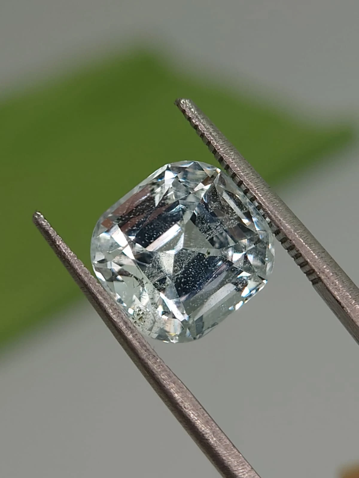 4.1ct Natural Cushion Faceted Aquamarine from Nigeria — view 2